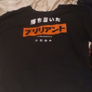 A shirt with Japanese on it